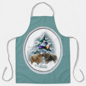 Tablier Cadeaux de Noël de Poméranie (Recto)