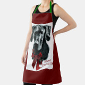 Tablier Cadeaux de Noël Noir Grande Danse (Insitu)