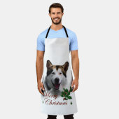 Tablier Cadeaux de Noël pour Malamute d'Alaska (Porté)