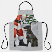 Tablier Cadeaux de Noël Retriever à revêtement plat (Recto)