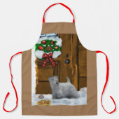 Tablier Cadeaux de Noël Sealyham Terrier (Recto)