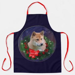 Tablier Cadeaux de Noël Shiba Inu