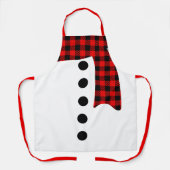 Tablier Cadeaux de Noël | Snowman personnalisé (Recto)