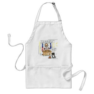 Tablier Cadeaux de T-shirts et Cartes de Dessin Satirique