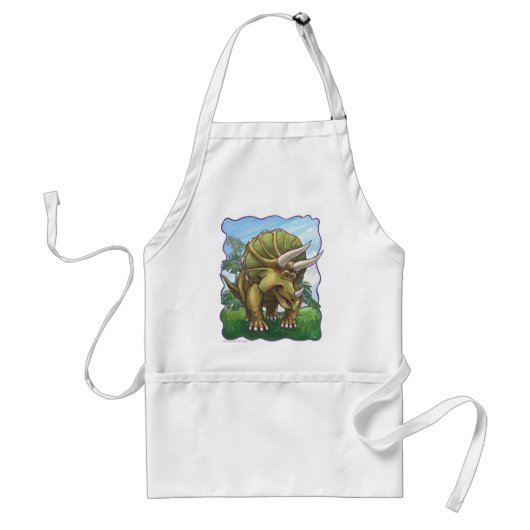 Tablier Cadeaux et Accessoires d'Art de Triceratops Mignon (Devant)