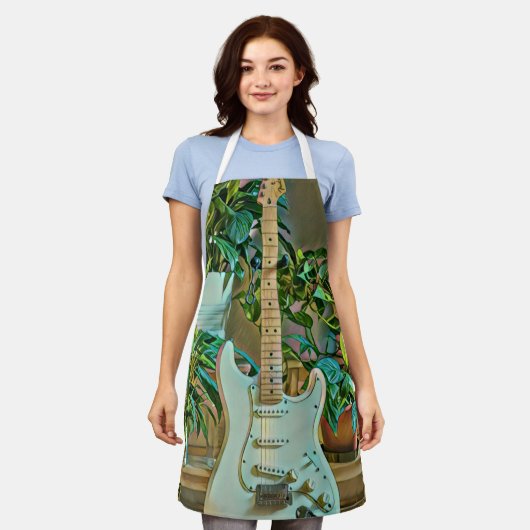 Tablier Cadeaux guitaristes (Porté)