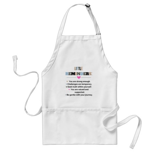 Tablier Cadeaux Motivationnels Inspirants Petits Rappels (Devant)