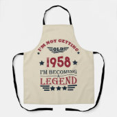 Tablier Cadeaux personnalisés vintages 65e anniversaire (Recto)