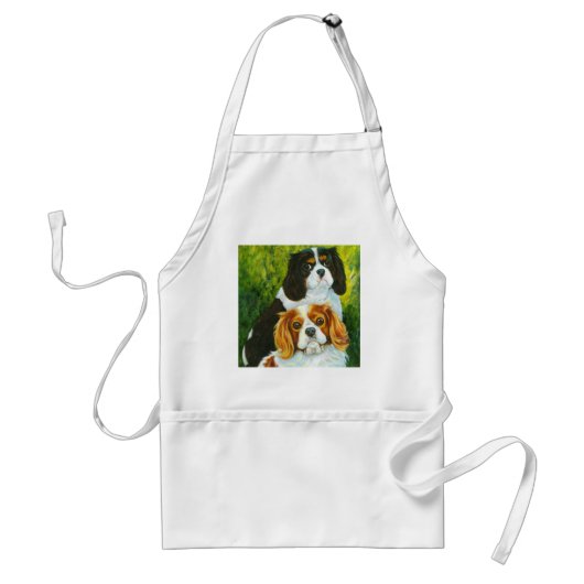 Tablier Cadeaux Portrait de Cavalier King Charles Spaniel (Devant)