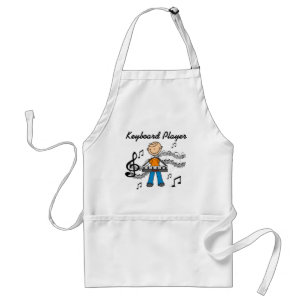 Tablier Cadeaux pour joueur de clavier homme en bonhomme a