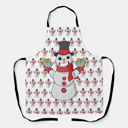 Tablier Cadeaux pour vous de Snowman (Recto)