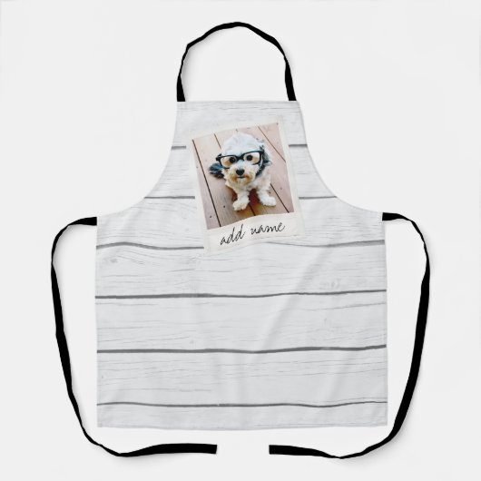 Tablier Cadre photo rustique avec Arrière - plan Shiplap I (Recto)