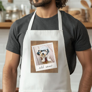 Tablier Cadre photo rustique avec Instagram Carré et bois