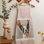 Tablier Cadre rose Pastel moderne | Photo personnelle de c<br><div class="desc">Cadre rose Pastel moderne | Photo personnelle de chien</div>