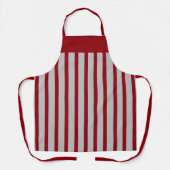 Tablier Café Apron Crimson et Gris (Recto)