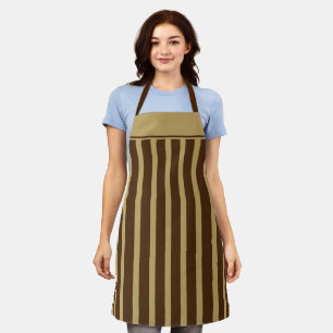Tablier Café Apron Tons Brown Bande