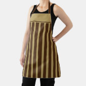 Tablier Café Apron Tons Brown Bande (Insitu)