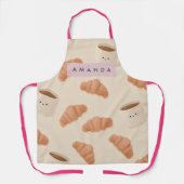 Tablier Café Cute Pastel Croissant (Recto)