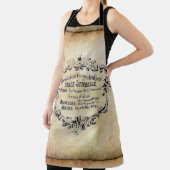 Tablier Café de boulangerie vintage Confiserie Chef Cook (Insitu)