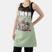 Tablier Café Easter Bunny Aquarelle Boissons (Insitu)