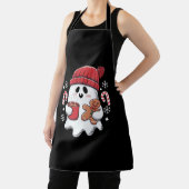 Tablier Café glacé Fantôme de Noël Retro Café de Noël (Insitu)