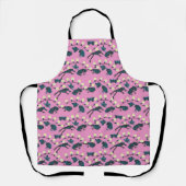 Tablier Café Grenouille Rose (Recto)