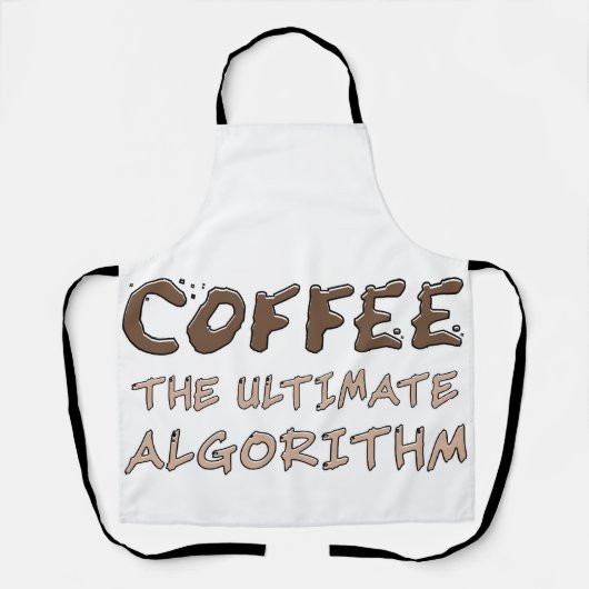 Tablier Café L'algorithme ultime Drôle de programmeur (Recto)