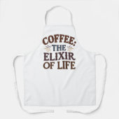 Tablier Café : L'élixir de la vie (Recto)