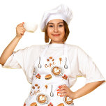 Tablier Café mignon<br><div class="desc">Ajoutez une touche de charme à votre cuisine grâce à notre Cute Coffee Apron, qui présente un motif chic d'aquarelle de grains de café, tasses à expresso et détails inspirés du barista. Conçu dans des tons chauds de marron et de beige, cet élégant tablier est parfait pour les amateurs de...</div>
