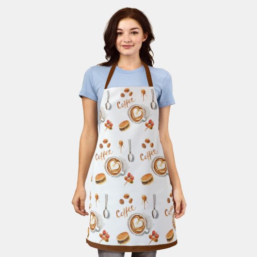 Tablier Café mignon (Porté)