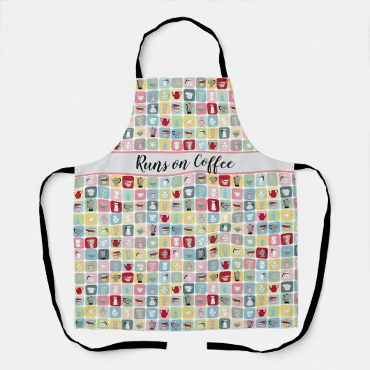 Tablier Café rétro (Recto)