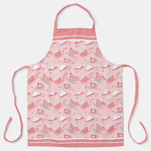 Tablier Café Rose Latte Cocoa Apron (Recto)
