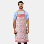 Tablier Café Rose Latte Cocoa Apron (Porté)