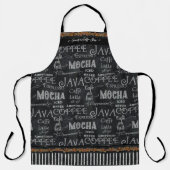 Tablier Café Shop Typographie Chalboard avec Nom d'entrepr (Recto)