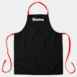 Tablier Café Traiteur Boulanger Cuisine Noire Personnalisé