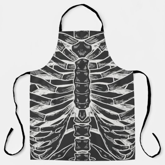 Tablier Cage de nervure de squelette (Recto)