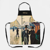 Tablier Caillebotte - Paris on a Rainy Day (Recto)