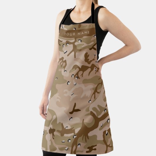Tablier Cailloux de camouflage du désert, Votre nom, Perso (Insitu)