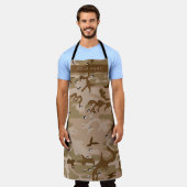 Tablier Cailloux de camouflage du désert, Votre nom, Perso (Porté)