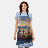 Tablier Cairn Terrier Christmas Boat Holiday (Porté)