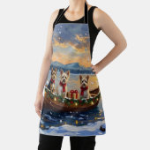 Tablier Cairn Terrier Christmas Boat Holiday (Insitu)