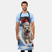 Tablier Cairn Terrier Courir en neige avec le Casquette de (Porté)