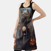 Tablier Cairn Terrier équitation moto Halloween effrayant (Insitu)