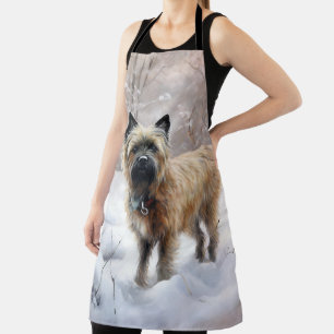 Tablier Cairn Terrier Laissez tomber la neige Noël