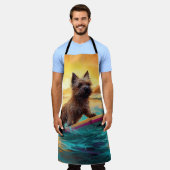 Tablier Cairn Terrier Plage Surf Peinture (Porté)