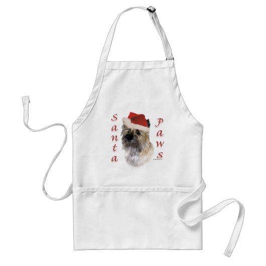 Tablier Cairn terrier Santa Paws (Devant)