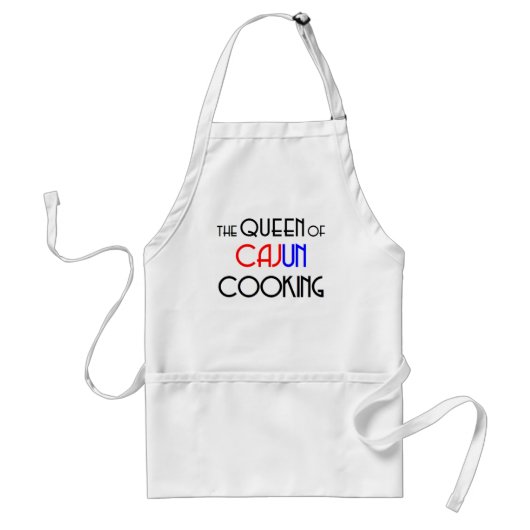 Tablier cajun cooking queen (Devant)