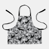 Tablier Calaveras décoratives Halloween (Recto)