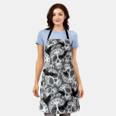 Tablier Calaveras décoratives Halloween (Porté)