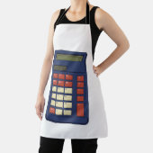 Tablier Calculatrice des années 80 90 Math School Nostalgi (Insitu)